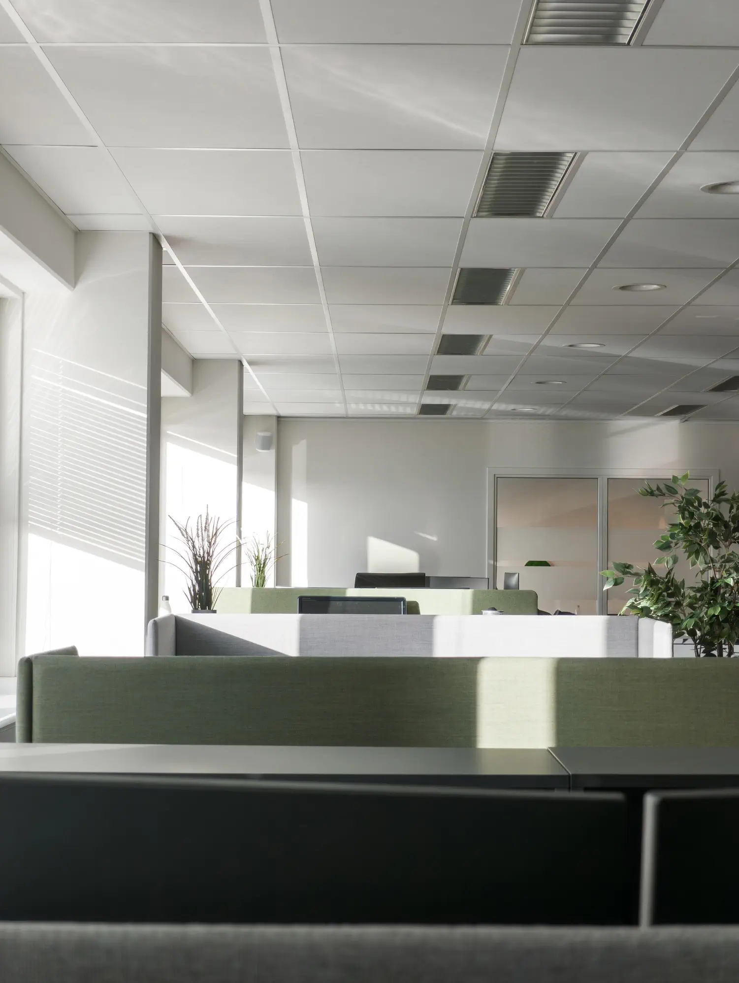 Clean professional workspace