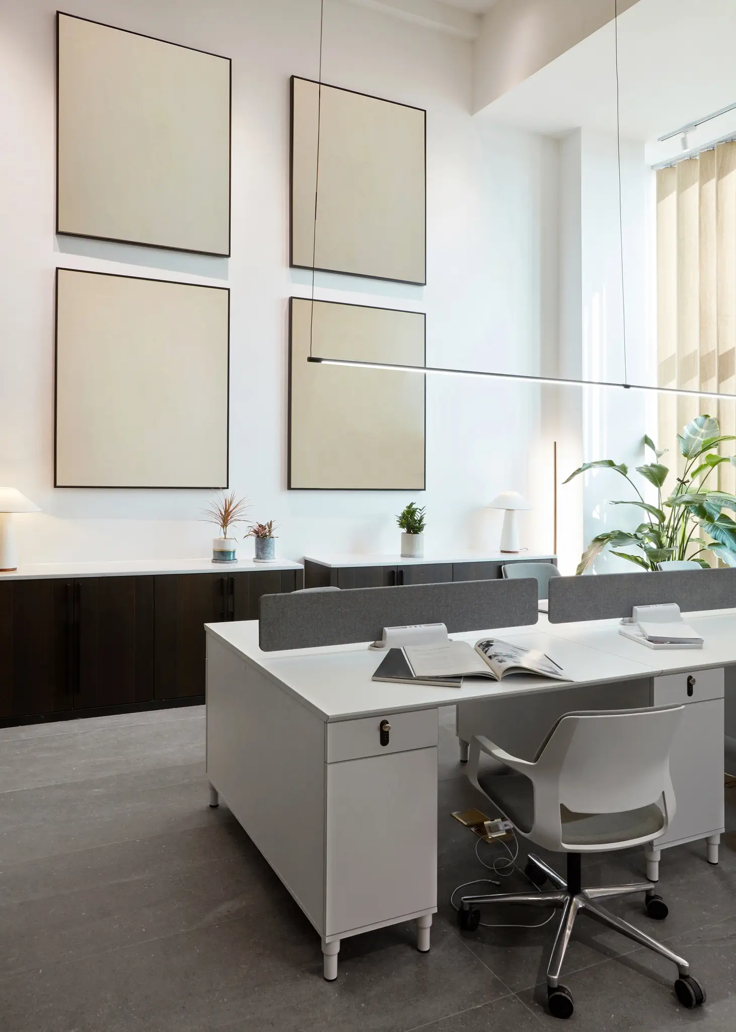 A clean, professional office space