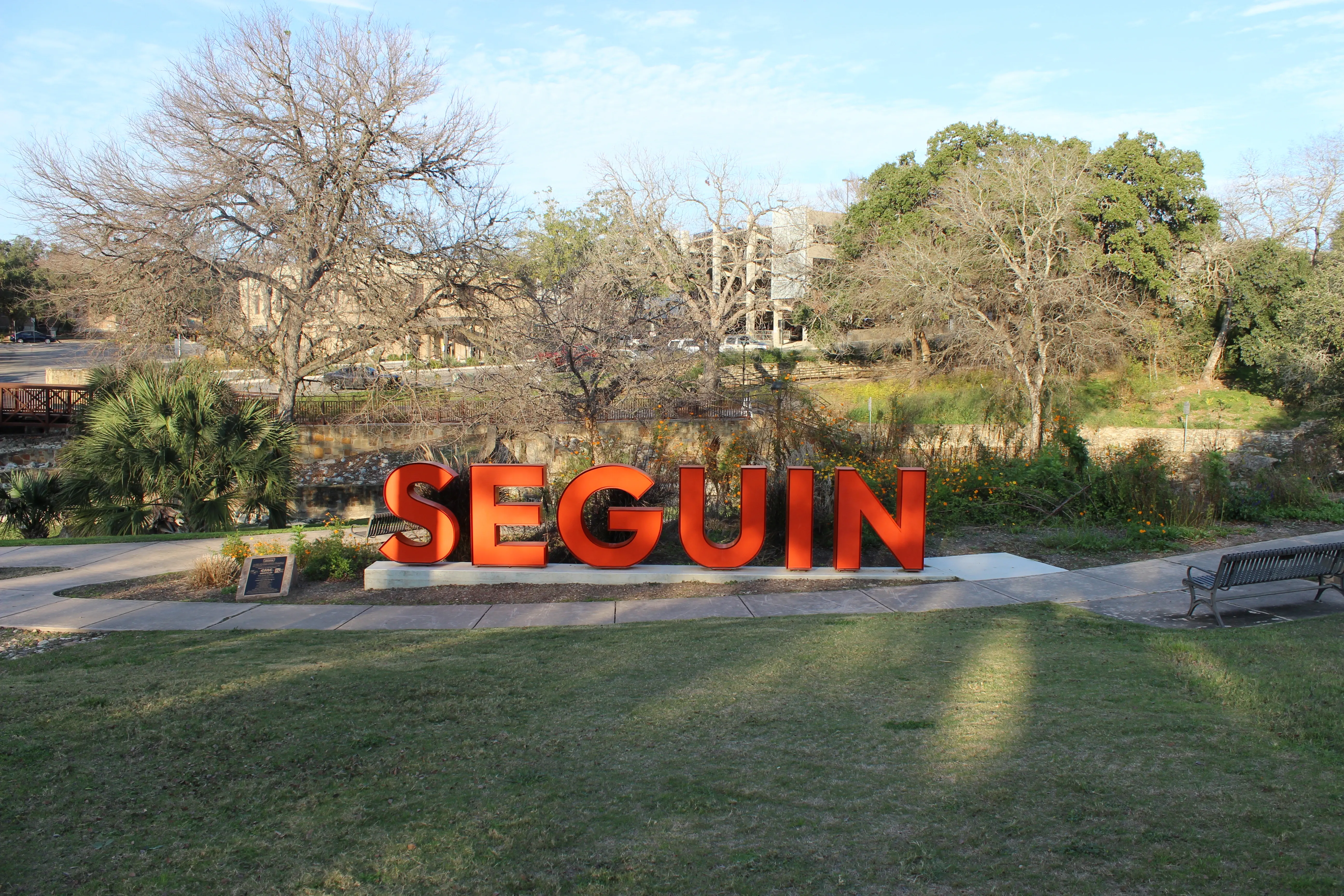 Seguin, Texas town sign
